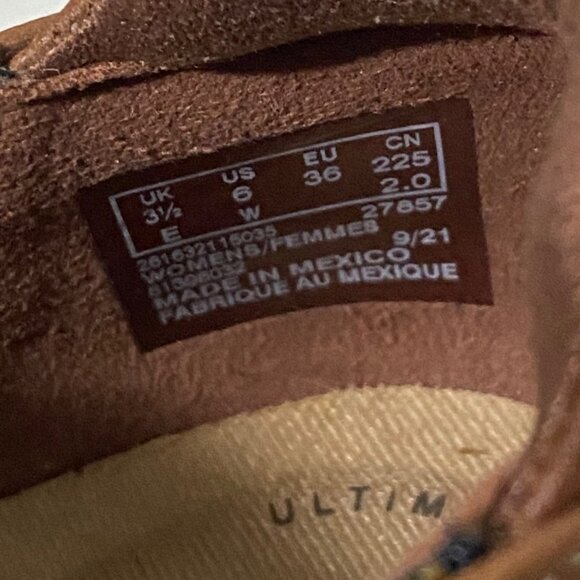 Clarks Collection Cora Poppy Slip On Shoes Womens 6 Brown - Picture 7 of 8